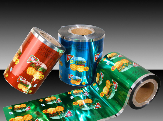 Food Grade Plastic Roll Film  50g - 3000 grams For Snacks Packaging